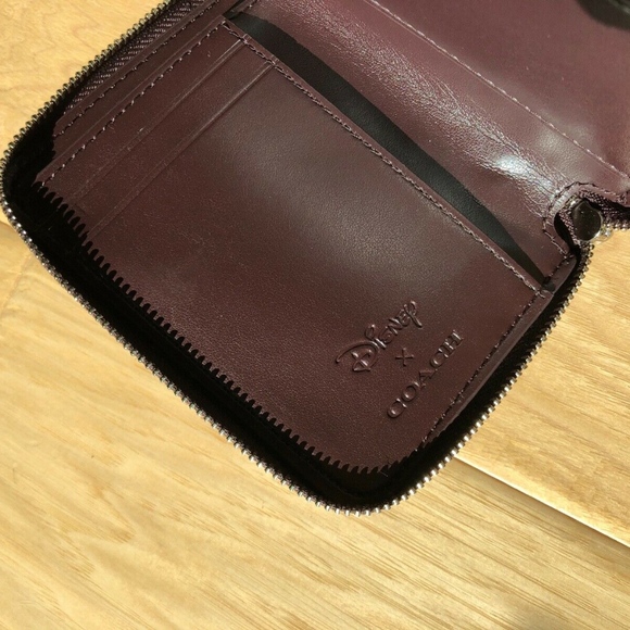 Coach Disney X Gems Print Small Zip Around Wallet - Picture 6 of 8